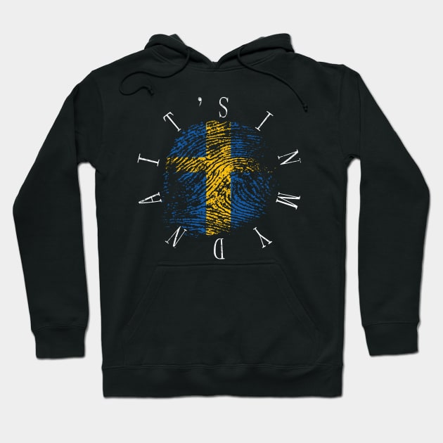 It's In My Dna Sweden Vintage Swedish Flag Gift Hoodie by Grabitees